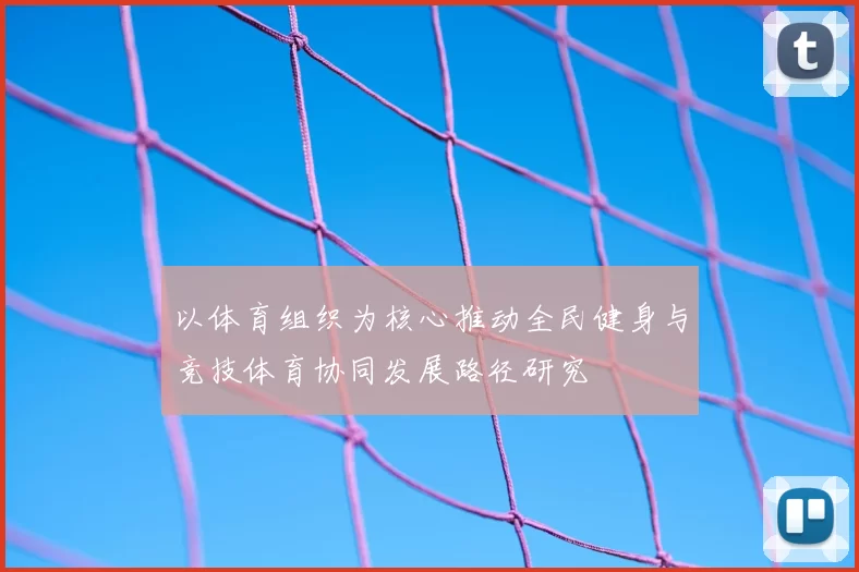 以体育组织为核心推动全民健身与竞技体育协同发展路径研究
